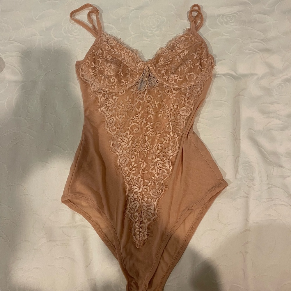 Princess Polly Nude Lace Bodysuit